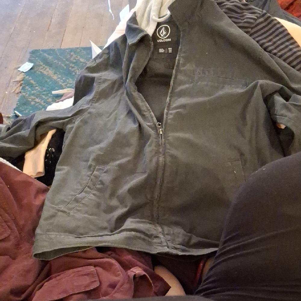 Volcom Gray Bomber Jacket